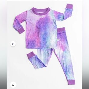 Little Sleepies Purple Watercolor Pajamas
